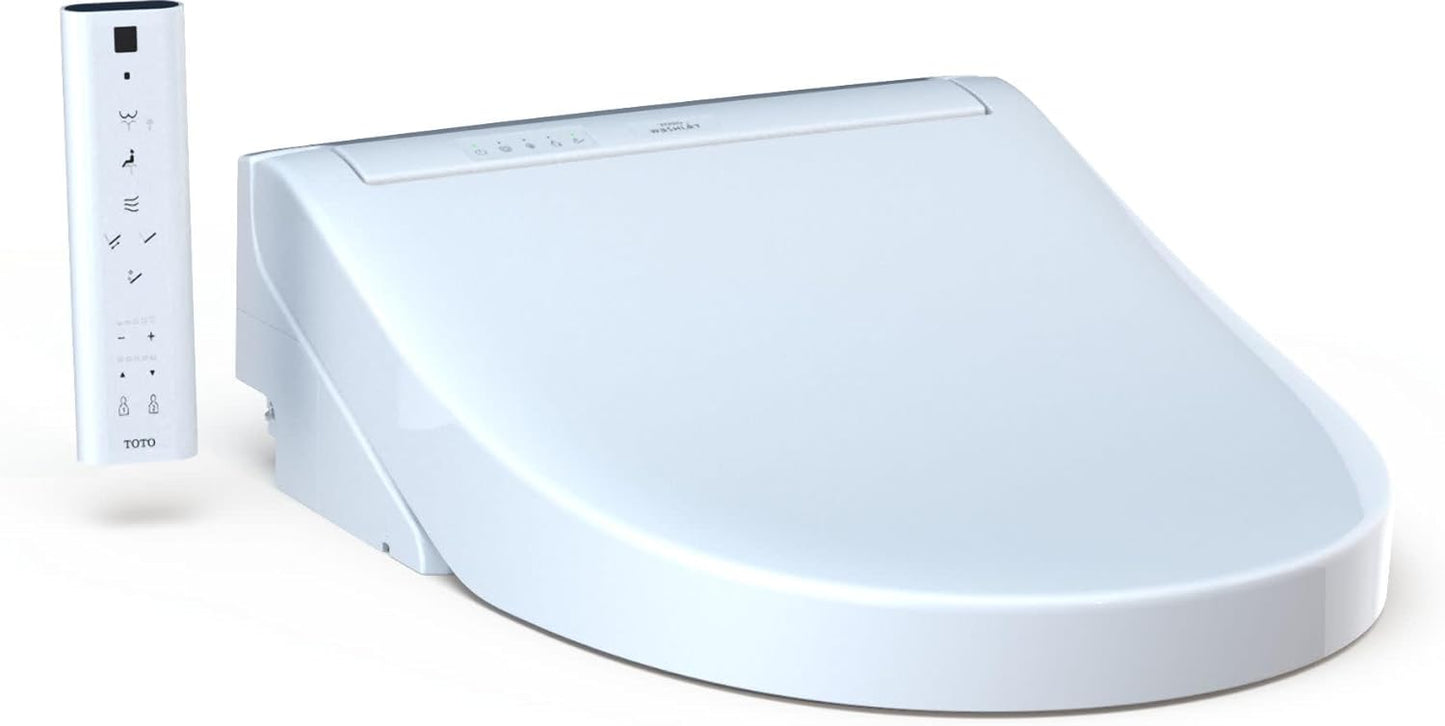 TOTO SW3084#01 WASHLET C5 Electronic Bidet Toilet Seat with PREMIST and EWATER+ Wand Cleaning, Elongated, Cotton White