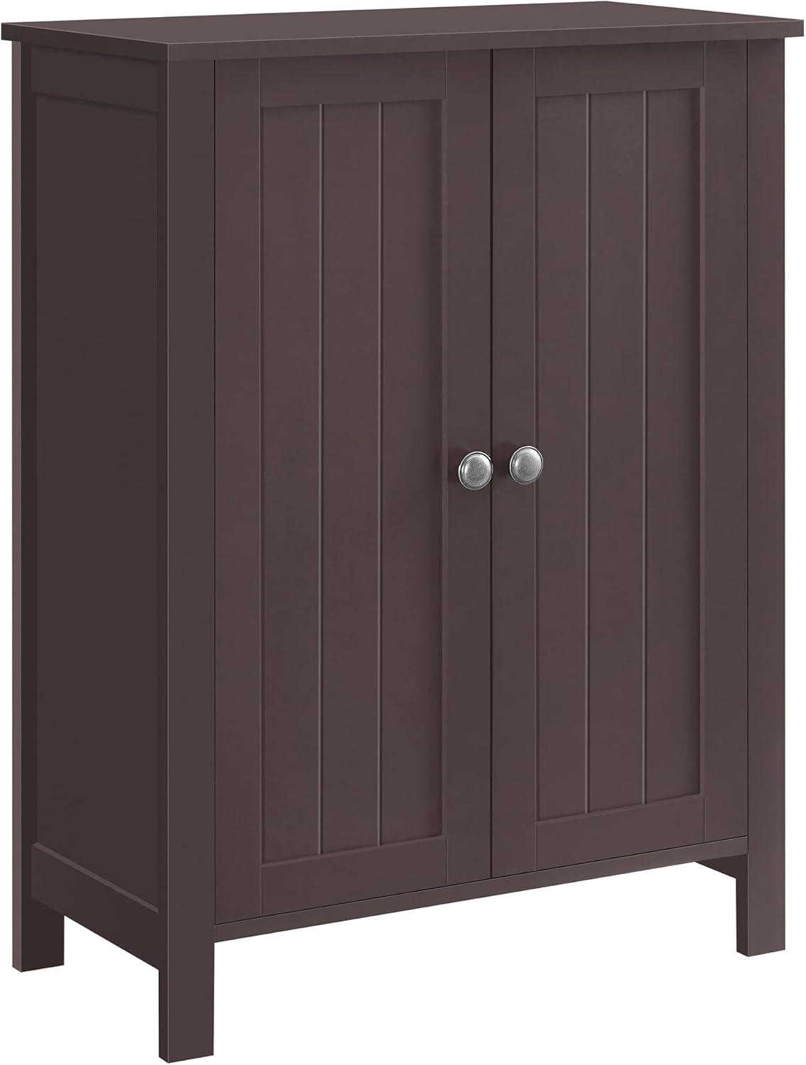 VASAGLE Bathroom Floor Storage Cabinet, Freestanding Bathroom Storage Unit with 3 Drawers, 1 Adjustable Shelf, 11.8 x 23.6 x 31.5 Inches, Slate Gray UBBC049G01