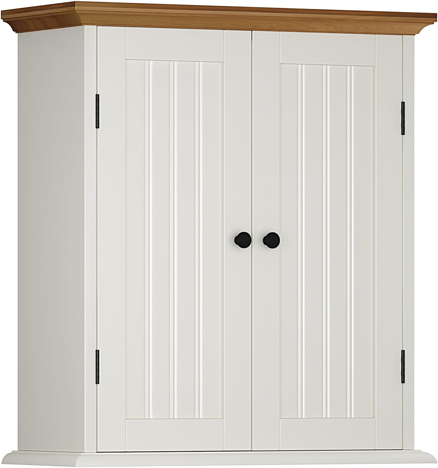 ChooChoo Bathroom Wall Cabinet, Over The Toilet Space Saver Storage Cabinet, Medicine Cabinet with 2 Door and Adjustable Shelves, Cupboard