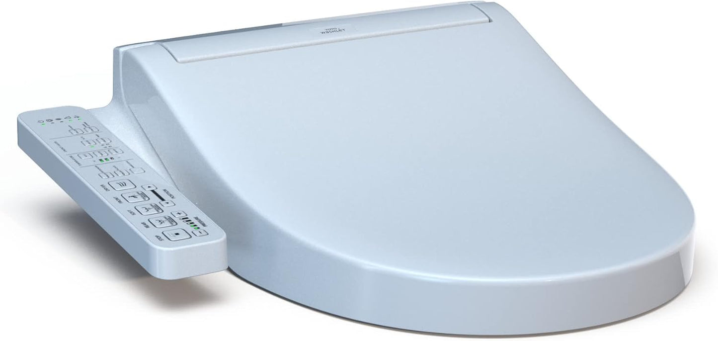 TOTO SW3074#01 WASHLET C2 Electronic Bidet Toilet Seat with PREMIST and EWATER+ Wand Cleaning, Elongated, Cotton White