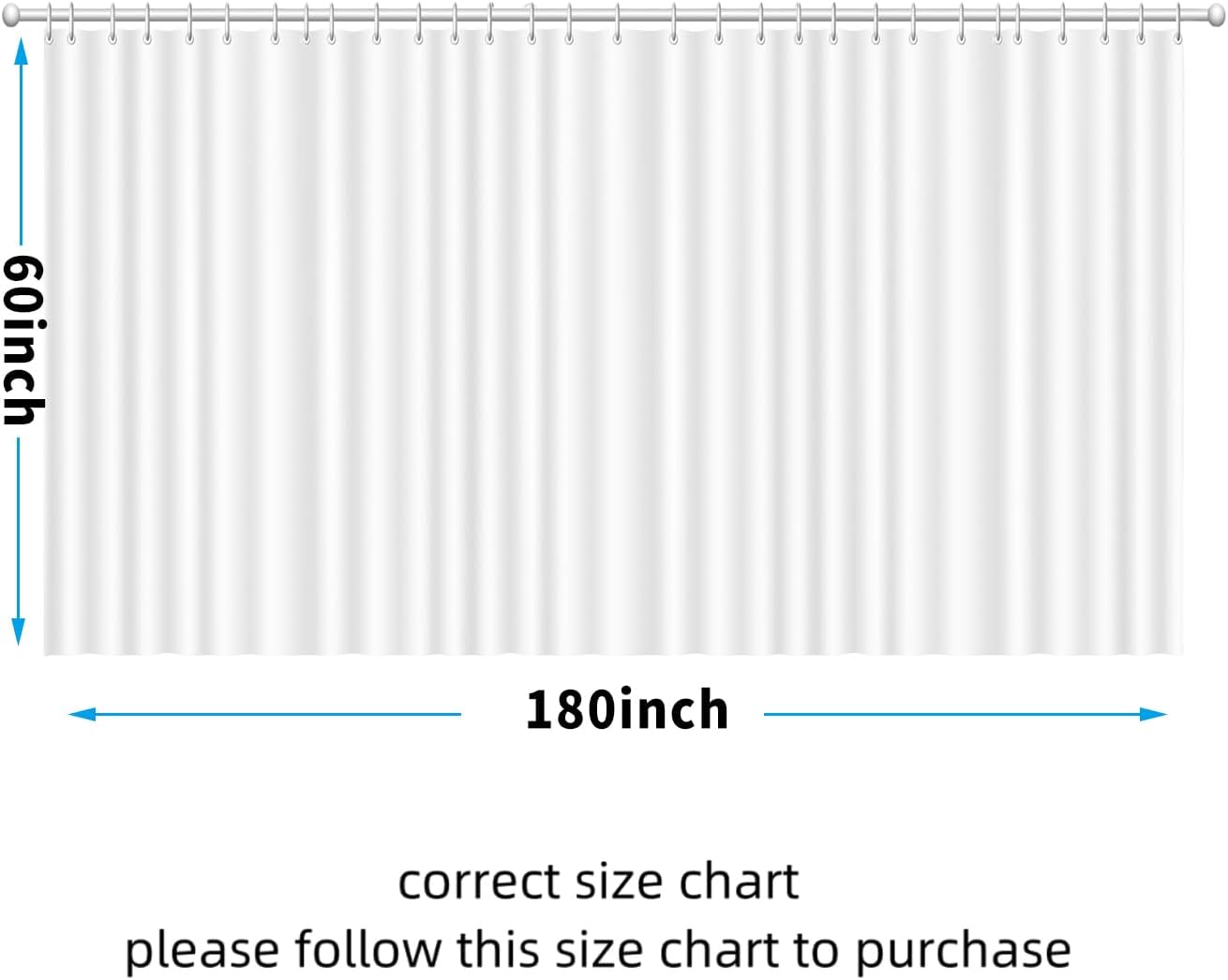 Ombre Grey Clawfoot Tub Shower Curtain Liner 180Wx60H Geometric Neutral Soft Wrap Around Shower Curtain Liner Washable,Water Repellent,with 36 Metal Hooks, Magnets