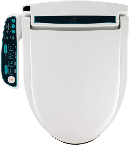 BidetMate 2000 Series Electric Bidet Toilet Seat with Unlimited Heated Water, Side Controls, Deodorizer, Warm Air Dryer - Self-Cleaning - Elongated Electric Bidet Attachment for Toilets